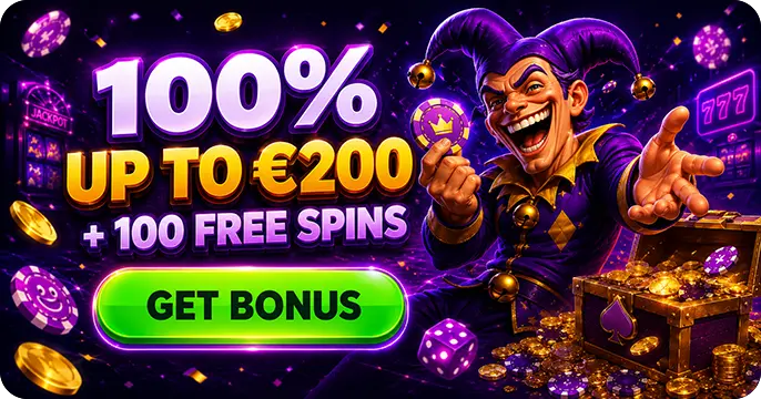 HahaSpin 100% up to €200 + 100 FS